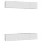Vidaxl Tv Cabinets 4 Pcs White 80X30X30 Cm Engineered Wood