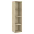vidaXL Wall-mounted TV Cabinet Sonoma Oak 37X37X142.5cm Engineered Wood
