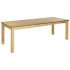 Beliani Extending Dining Table MADURA Natural Ash Wood 160/240 cm 90 cm