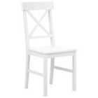 Beliani Set Of 2 Dining Chairs Ava Wood Light Brown