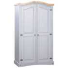 Vidaxl Wardrobe Mexican Pine Corona Range 2 Doors Grey