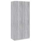 Vidaxl Wardrobe Grey Sonoma 90X50X200 Cm Engineered Wood