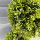 90Cm Pair Of Green Double Ball Topiary Trees