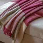 Crossland Grove Howell Check Throw Cranberry & Olive 1300X1700Mm