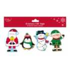 Eurowrap 8Pk Santa & Friends Gift Tags