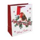 Eurowrap Robin White Kraft Large Gift Bag
