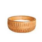 Marco Paul Modern Wooden Pot Candle Set - Long Burn Time Wax Candles - Decorative Home Accessories Colourful Gift Candles Warm Lighting For Home, Wedding, Birthday (ribbed Wooden Pot With Candle) [energy Class A]