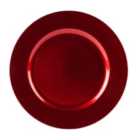 Argon Tableware Metallic Charger Plate - 33Cm - Red