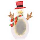 Costway Pre-Lit Snowman with 2 Infinity Tunnel Lights and Top Hat
