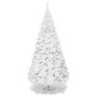 Costway 5/6/7/8 Feet White Artificial Christmas Tree with Metal Stand-8 ft