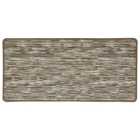 Mocha Mottled Stripe Washable Runner - 57 x 120cm