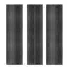 Monstershop Acoustic Slat Wall Panels x 3 ? Anthracite Grey