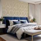 Belgravia Décor Damask Plaster Gold Wallpaper