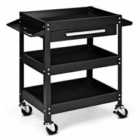 Costway 3-Tray Rolling Utility Cart Tool Organiser Trolley