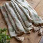 Crossland Grove Watson Knitted Throw Floral 1300X1700Mm