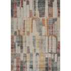 Aress Washable Modern Living Room Area Rug -low Pile Geometric Design Muti Rug Multi Colour 200Cm X 290Cm