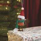 Three Kings Festive Robin - Pendant - Red