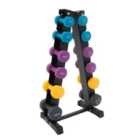 Body Revolution Neoprene Dumbbells Set with Rack