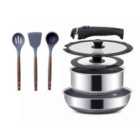 INTIGNIS 8-Piece Stainless Steel Cookware Set
