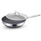 INTIGNIS Stainless Steel Stir Fry Wok with lid 30cm