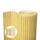 VOUNOT PVC Privacy Screening Fence Bamboo 80x300cm Wind & Sun Protection