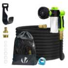 VOUNOT Flexible Garden Hose 50FT Expandable w/8 Modes, Black