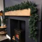 Samuel Alexander 2.7m x 25cm Plain Green Christmas Garland with 200 Tips