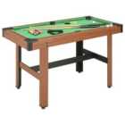 vidaXL 4 Feet Billiard Table 122x61x76 cm Brown
