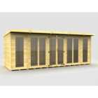 DIY Sheds 18 x 6 Pent Summer House (Full Height Window)