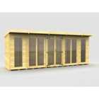 DIY Sheds 18 x 4 Pent Summer House (Full Height Window)