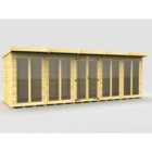 DIY Sheds 20 x 6 Pent Summer House (Full Height Window)