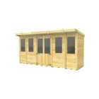 DIY Sheds 14 x 4 Pent Summer House