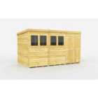 DIY Sheds 12 x 7 Pent Shed Double Door