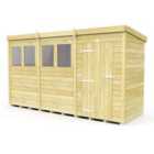 DIY Sheds 12 x 4 Pent Shed