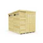 DIY Sheds 6 x 8 Security Pent Shed Double Door