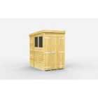 DIY Sheds 4 x 7 Pent Shed Double Door