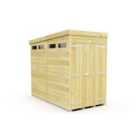 DIY Sheds 4 x 8 Security Pent Shed Double Door