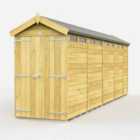 DIY Sheds 4 x 18 Apex Security Shed Double Door