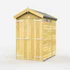 DIY Sheds 4 x 7 Apex Security Shed Double Door
