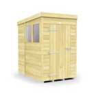 DIY Sheds 4 x 6 Pent Shed