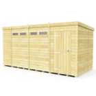 DIY Sheds 14 x 6 Security Pent Shed