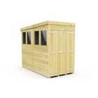 DIY Sheds 4 x 8 Pent Shed Double Door
