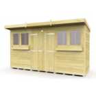 DIY Sheds 12 x 4 Pent Summer Shed