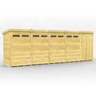 DIY Sheds 20 x 4 Security Pent Shed Double Door