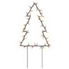 vidaXL Christmas Light Decorations with Spikes 3 pcs Tree 50 LEDs 30 cm (357720)