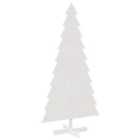 vidaXL Wooden Christmas Tree for Decoration White 180 cm Solid Wood Pine