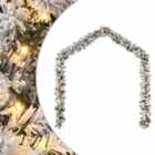 vidaXL Christmas Garland with LED Lights Green 20 m PVC