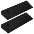 Vidaxl Kerb Ramps 2 Pcs 50X17.5X5 Cm Rubber