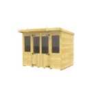 DIY Sheds 8 x 8 Pent Summer House