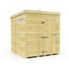 DIY Sheds 7 x 6 Security Pent Shed